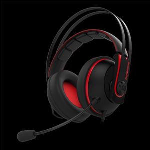 ASUS TeK CERBERUSシリーズ ゲーミングヘッドセット（レッド）