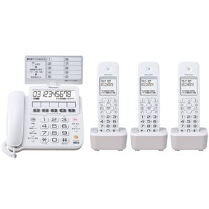 パイオニア デジタルコードレス留守番電話機 子機3台付 ホワイト TF-SE16T(W)