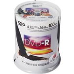 シリコンパワー データ用DVD-R 1-16倍速記録対応 インクジェットプリンタ対応 100枚スピンドル