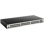 D-Link DGS-1510-52X ギガビットL2+スタッカブルスマートProスイッチ、10／100／1000BASE-Tポート×48、10GSFP+スロット×4、日本語GUI、リミテッドライフタイム保証対象