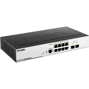 D-Link DGS-3000-10L Managed L2スイッチ10／100／1000BASE-Tポート×8、SFPスロット×2、リミテッドライフタイム保証