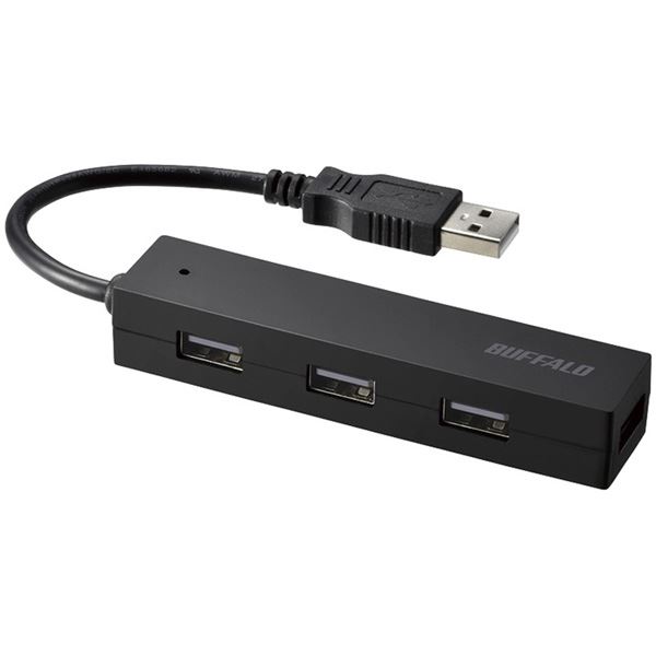バッファロー（サプライ） USB2.0 バスパワー 4ポート ハブ ブラック BSH4U050U2BK b04