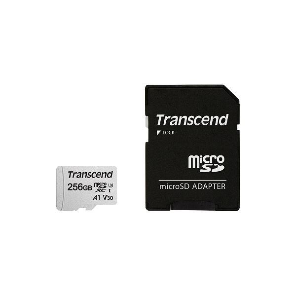 トランセンドジャパン 256GB microSDXCカード w/adapter UHS-I U3 A1 TS256GUSD300S-A b04