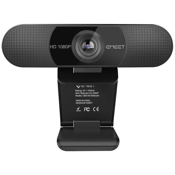 eMeet WEBカメラ マイク内蔵 1080P 広角90° HD高画質 200万画素 C960 C960 b04
