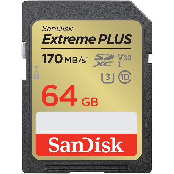 サンディスク エクストリーム プラス SDXC UHS-I カード 64GB SDSDXWH-064G-JNJIP b04