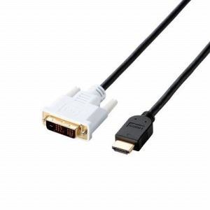 [ELECOM（エレコム）] HDMI-DVI変換ケーブル CAC-HTD30BK - 拡大画像