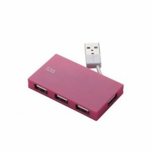 ELECOM（エレコム） USB2.0ハブ（ケーブル収納タイプ） U2H-YK4BPN - 拡大画像
