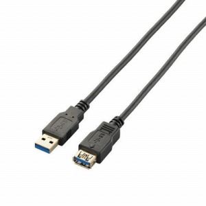 ELECOM（エレコム） USB3.0延長ケーブル（A-A） USB3-E20BK - 拡大画像