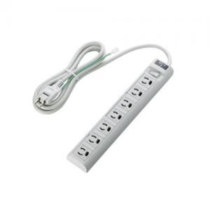[ELECOM（エレコム）] EU RoHs指令準拠 雷ガード常時通電／スイッチ連動タップ T-T05-3720LG／RS