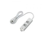 [ELECOM（エレコム）] EU RoHs指令準拠 二重構造工事用タップ T-WRM3210LG／RS