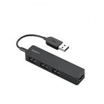 [ELECOM（エレコム）] 両面挿しバスパワー専用4ポートUSBハブ U2H-DS01BBK