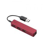 [ELECOM（エレコム）] 両面挿しバスパワー専用4ポートUSBハブ U2H-DS01BRD