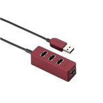 [ELECOM（エレコム）] 両面挿しバスパワー専用4ポートUSBハブ U2H-DT02BRD