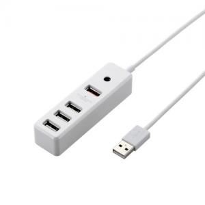 [ELECOM（エレコム）] 2A高出力ポート搭載 4ポートUSBハブ U2HS-T201SWH