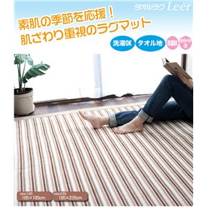 ラグ レーアBR 235 ブラウン 235*235