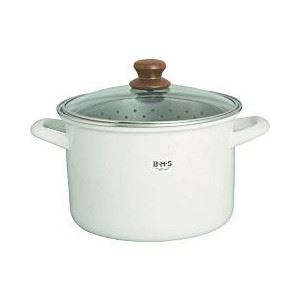 B-M-S ハニーウェア ビームス プラス 22cm パスタポット ホワイト BMP-22P・W