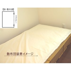 防ダニ 敷き布団用カバー（オーガニックコットン100%） シングル キナリ
