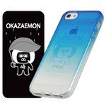 iPhone5/5s用TPUソフトケース　染ART　オカザえもんモデル