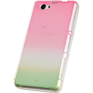 XperiaZ1f用TPUソフトケース　染
