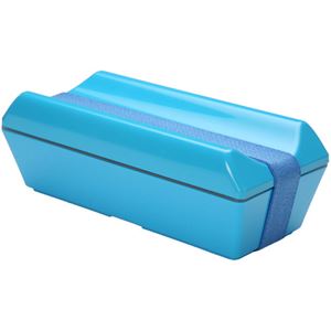 （まとめ買い）GEL-COOL 保冷剤一体型ランチボックス fitシリーズ PECO(凹) ブルー×2セット - 拡大画像