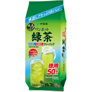 （まとめ買い）伊藤園 抹茶入り ワンポット緑茶 ティーバッグ 50袋×6セット - 拡大画像