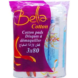 （まとめ買い）Bella cotton コットンパッド 80枚入×3パック×3セット