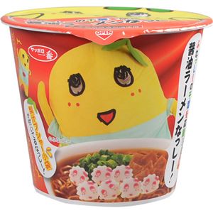 （まとめ買い）【ケース販売】サッポロ一番 ミドルカップふなっしーの千葉を応援!醤油ラーメンなっしー! 92g×12個×6セット - 拡大画像