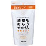 （まとめ買い）ミヨシ 頭皮をあらうせっけん 専用リンス つめかえ用 300ml(石鹸シャンプー用リンス)×7セット