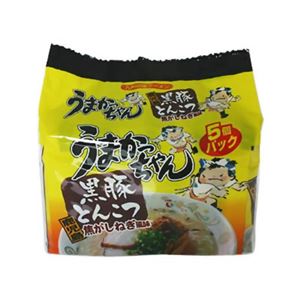 （まとめ買い）うまかっちゃん 鹿児島黒豚とんこつ 5個パック×14セット - 拡大画像