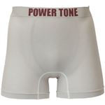 （まとめ買い）POWER TONE 紳士ボクサーブリーフ 抗菌防臭 グレー M-Lサイズ×4セット