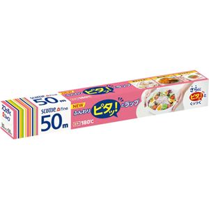 （まとめ買い）スコッティ ファイン ふんわりピタッとラップ 30cm×50m×12セット