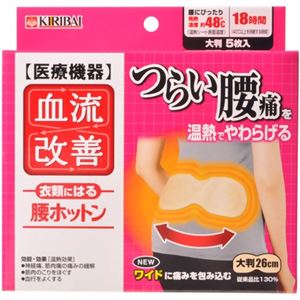 （まとめ買い）血流改善 腰ホットン 5枚入×8セット