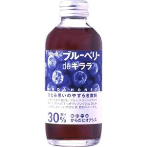 （まとめ買い）野田ハニー ブルーベリーdeキララ 180ml×18セット