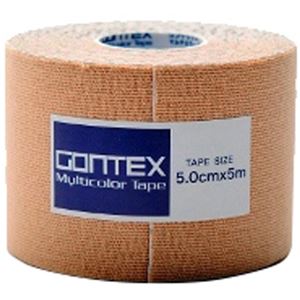 (まとめ買い)GONTEX Multicolor Tape GTRT001BGS ベージュ 幅5cm×長さ5m 伸縮性ロールテープ×4セット