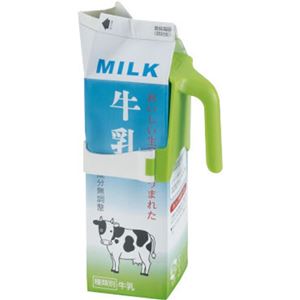 リッチェル 使っていいね! 牛乳パックハンドル グリーン×5セット