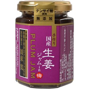 （まとめ買い）国産手作り てんさい糖使用 生姜ジャムin梅 160g×4セット