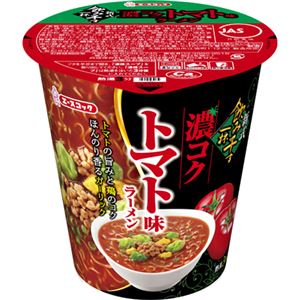 （まとめ買い）【ケース販売】新式飲み干す一杯 濃コクトマト味ラーメン タテロング 99g×12個×3セット - 拡大画像