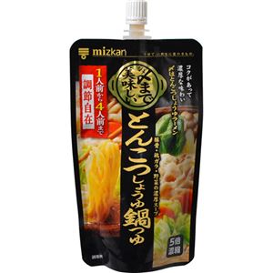 （まとめ買い）ミツカン シメまで美味しい とんこつしょうゆ鍋つゆ 5倍濃縮タイプ 150g×15セット - 拡大画像