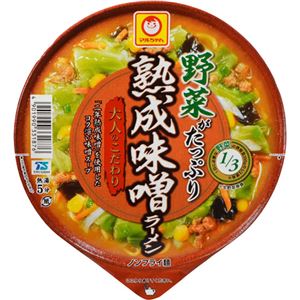 （まとめ買い）【ケース販売】大人のこだわり 野菜がたっぷり熟成味噌ラーメン 118g×12個×6セット - 拡大画像