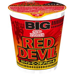 （まとめ買い）【ケース販売】カップヌードル RED DEVIL ビッグ 97g×12個×5セット - 拡大画像