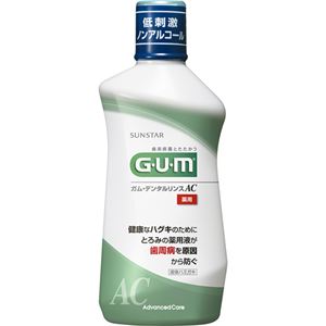 （まとめ買い）GUM(ガム) 薬用デンタルリンスAC 420ml×6セット