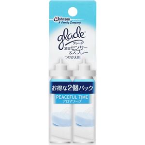 （まとめ買い）グレード 消臭センサー&スプレー PEACEFUL TIME アロマソープ つけかえ用 18ml×2個パック×10セット