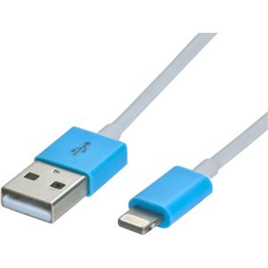 （まとめ買い）Digio2 USBライトニングケーブル 0.3m LNC-03BL ブルー×7セット
