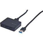（まとめ買い）Digio2 USB3.0 4ポートハブ バスパワータイプ UH-3024BK ブラック×2セット