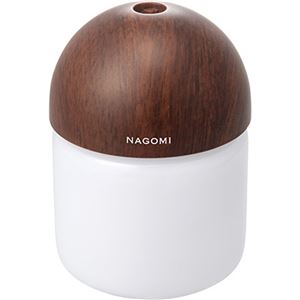 （まとめ買い）NAGOMI(なごみ) アロマ 超音波式加湿器 車載/USB対応 木目調(ダークブラウン) HF-1418-DB×2セット