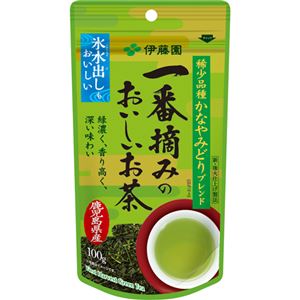 （まとめ買い）伊藤園 一番摘みのおいしいお茶 希少品種かなやみどりブレンド 100g×4セット