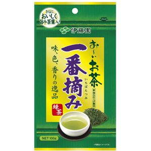 （まとめ買い）伊藤園 おーいお茶 一番摘み緑茶 100g×4セット - 拡大画像