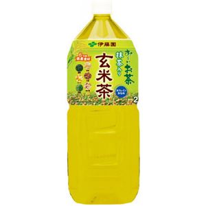 【ケース販売】伊藤園 おーいお茶 抹茶入り玄米茶 2L×6本