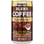 （まとめ買い）【ケース販売】サンガリア ブレンドコーヒー 185g×30本×2セット