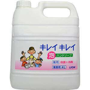 （まとめ買い）キレイキレイ 薬用泡ハンドソープ 4L×2セット